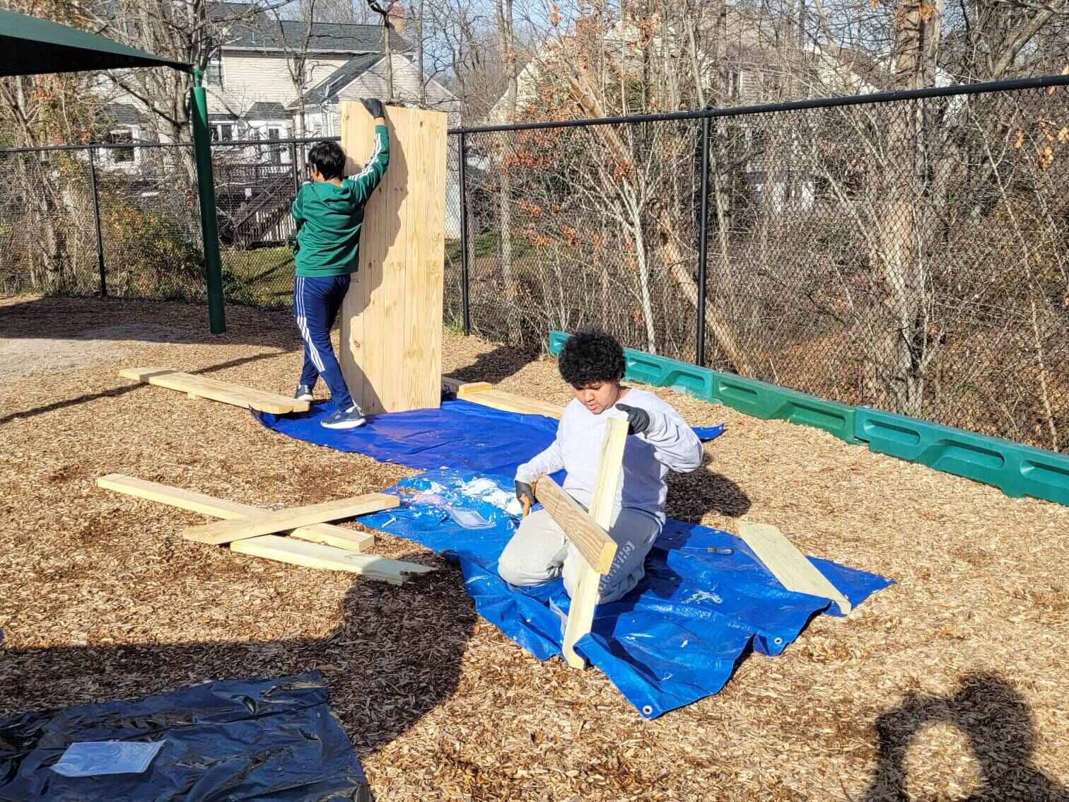 Scouts starting work on the second table